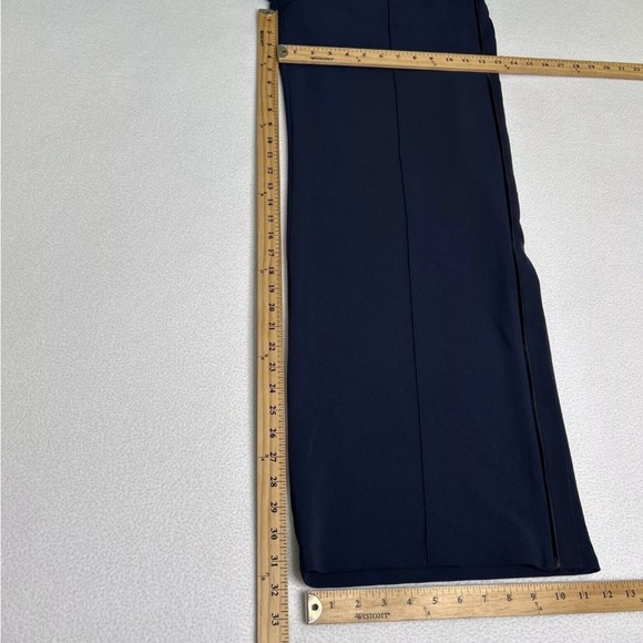Athleta Women's Size 12 Metropolis Wide Leg Pull On Pant Navy Blue 530635 - Picture 6 of 11